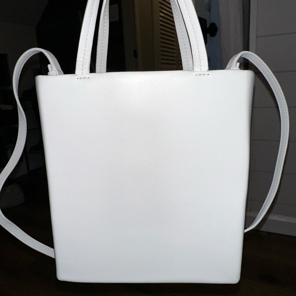 Alexander Wang Calfskin Sheeo Mini Crossbody Shopper White